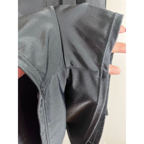 Fit 4 U Swim Women 10 Black 1 Piece Tiered Neutral Beach Travel Minimalist Retro - Picture 5 of 13